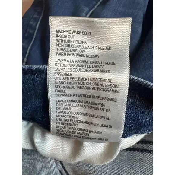 CE Current Elliott Bootcut Blue Jeans Flared Denim Sz 27 Dark Wash Y2K High Rise - Picture 7 of 8